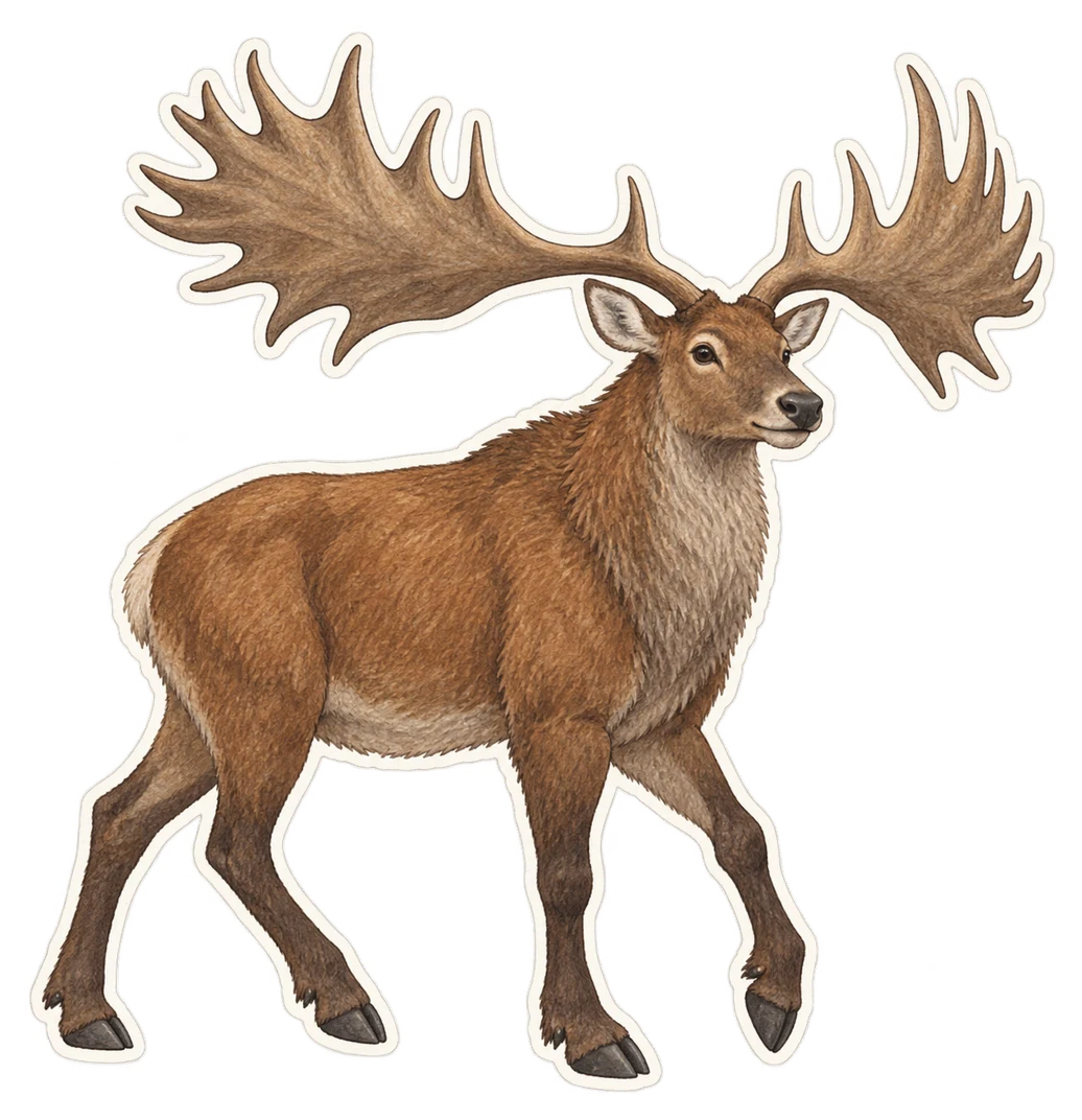 Le mégacéros (Megaloceros giganteus)