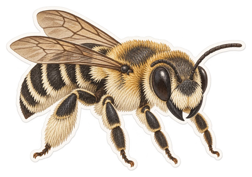 La mégachile centunculaire (Megachile centuncularis)