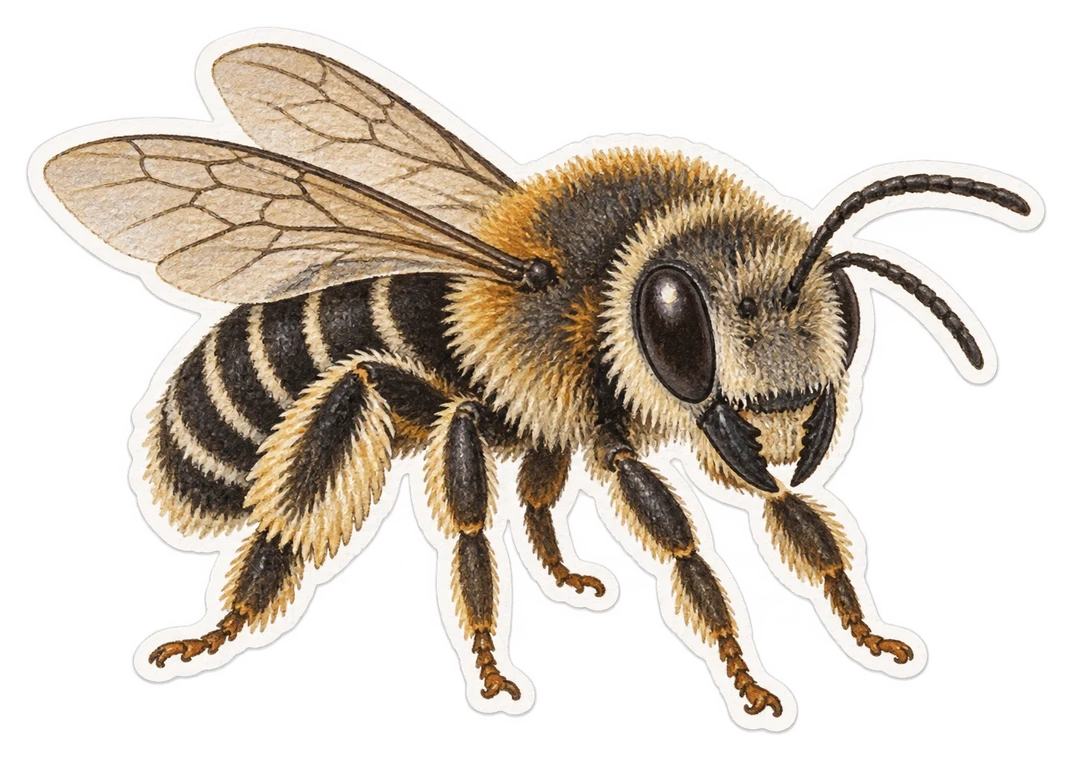 La mégachile des murailles (Megachile parietina)
