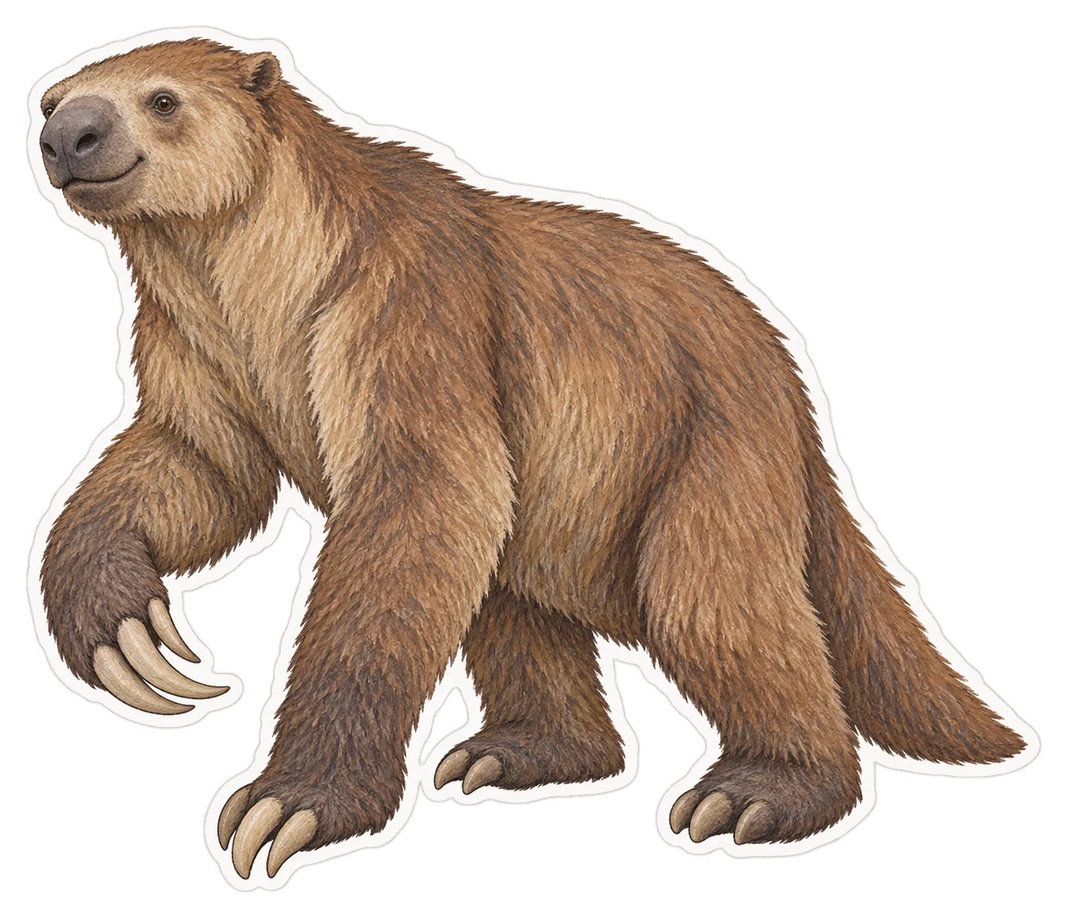 Le mégathérium (Megatherium americanum)