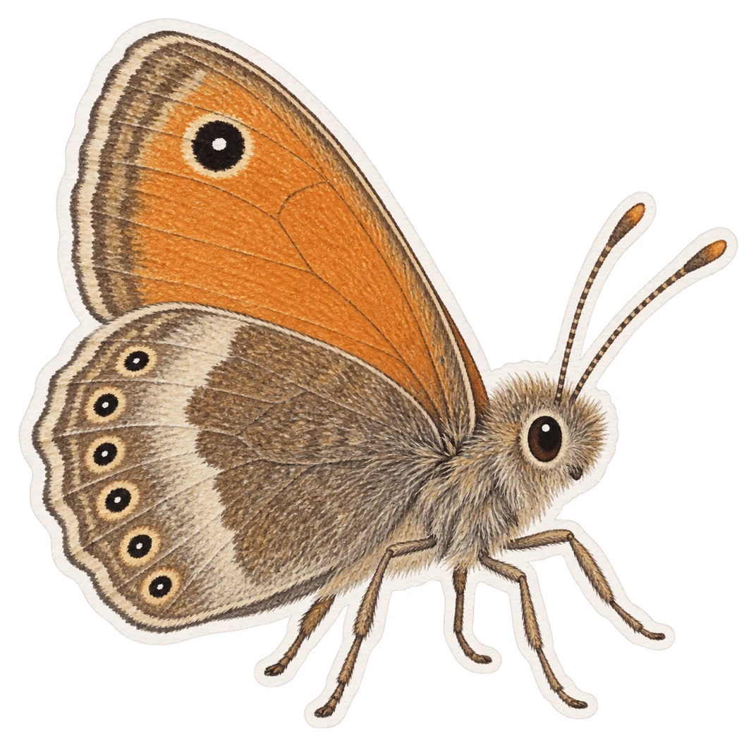La mélibée (Coenonympha hero)