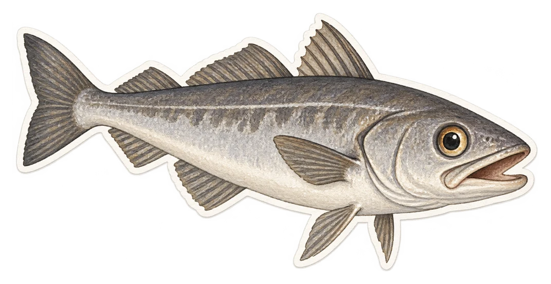 Le merlu européen (Merluccius merluccius)