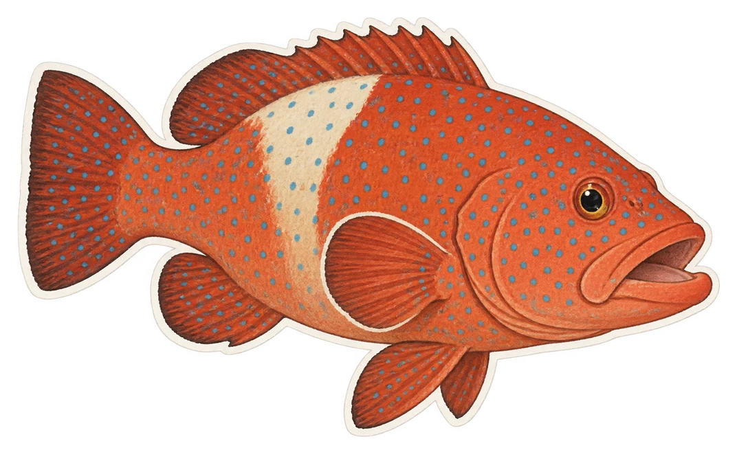 Le mérou à selle (Plectropomus laevis)