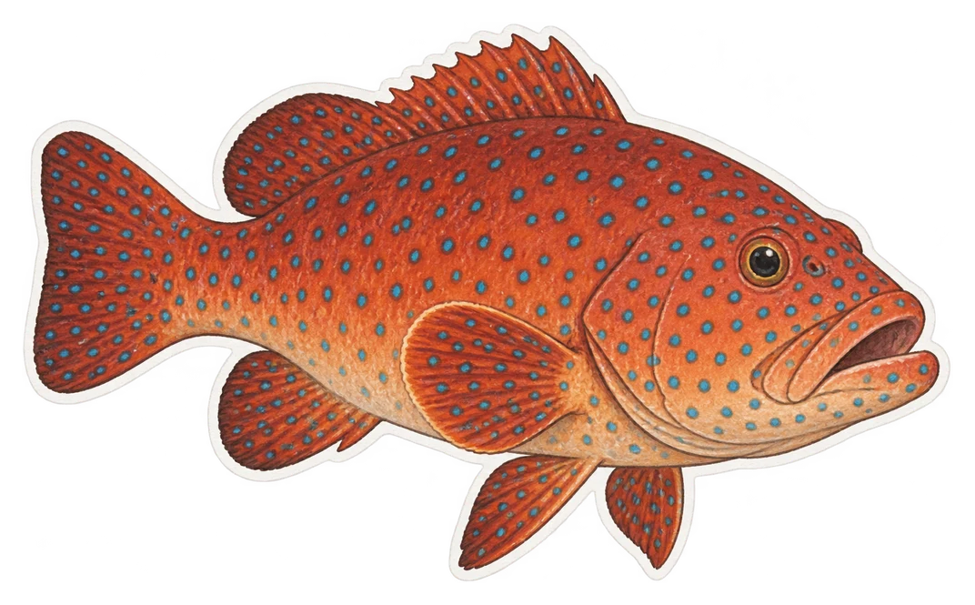 Le mérou léopard (Plectropomus leopardus)