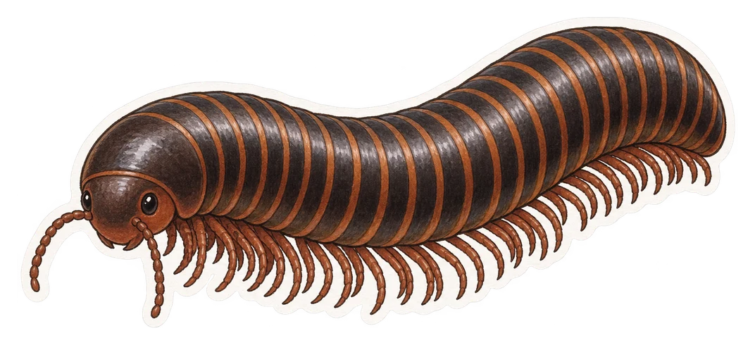 Le mille-pattes géant africain (Archispirostreptus gigas)