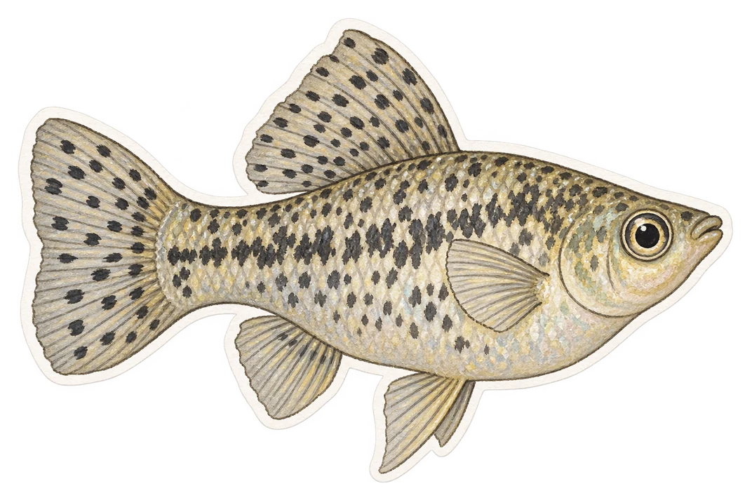 Le molly amazone (Poecilia formosa)