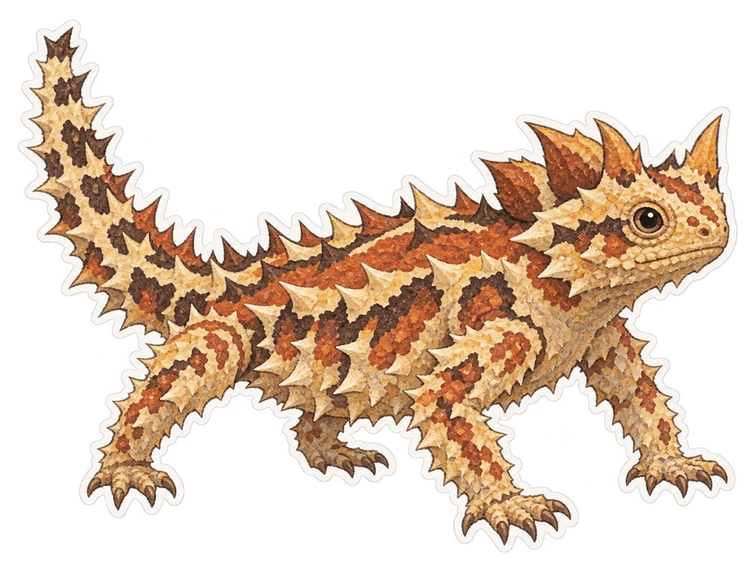 Le moloch hérissé (Moloch horridus)