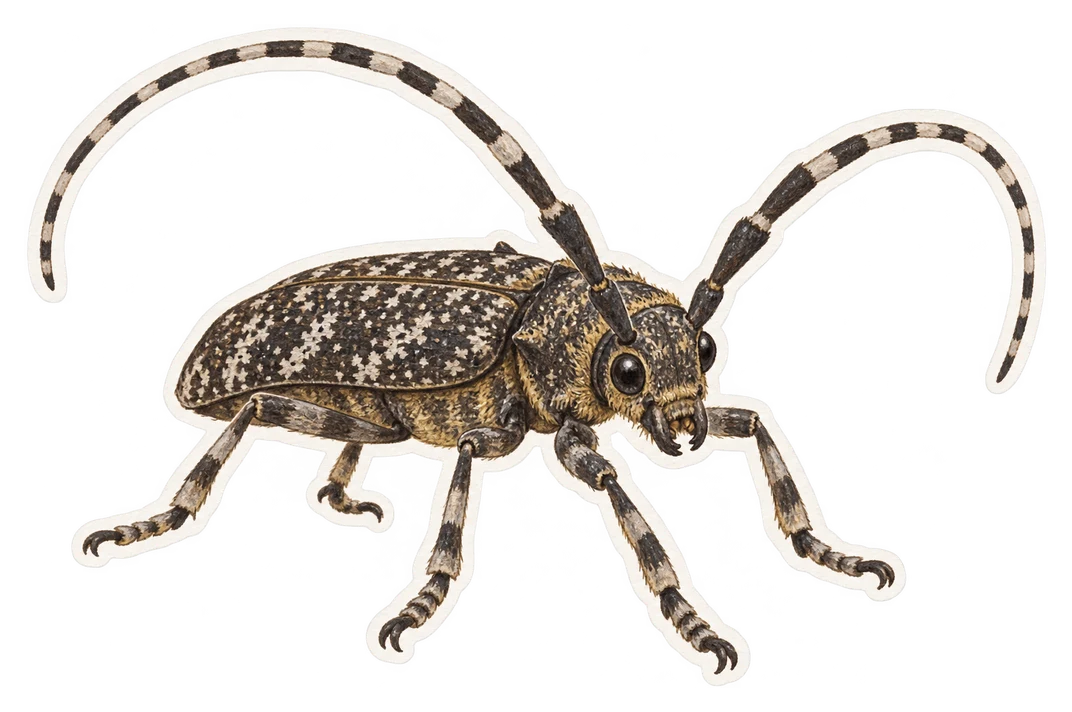 Le monochame du pin (Monochamus galloprovincialis)