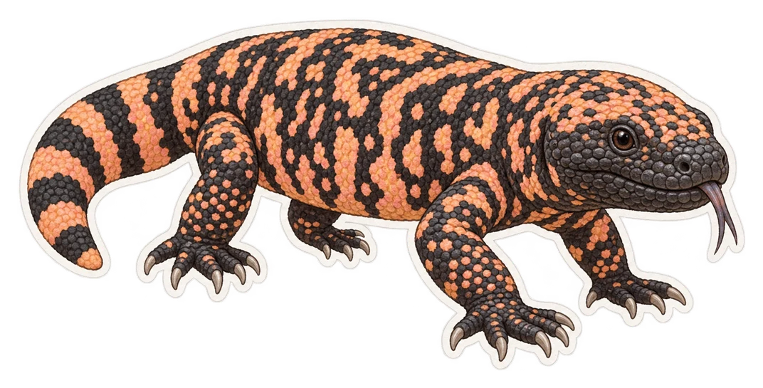 Le monstre de Gila (Heloderma suspectum)