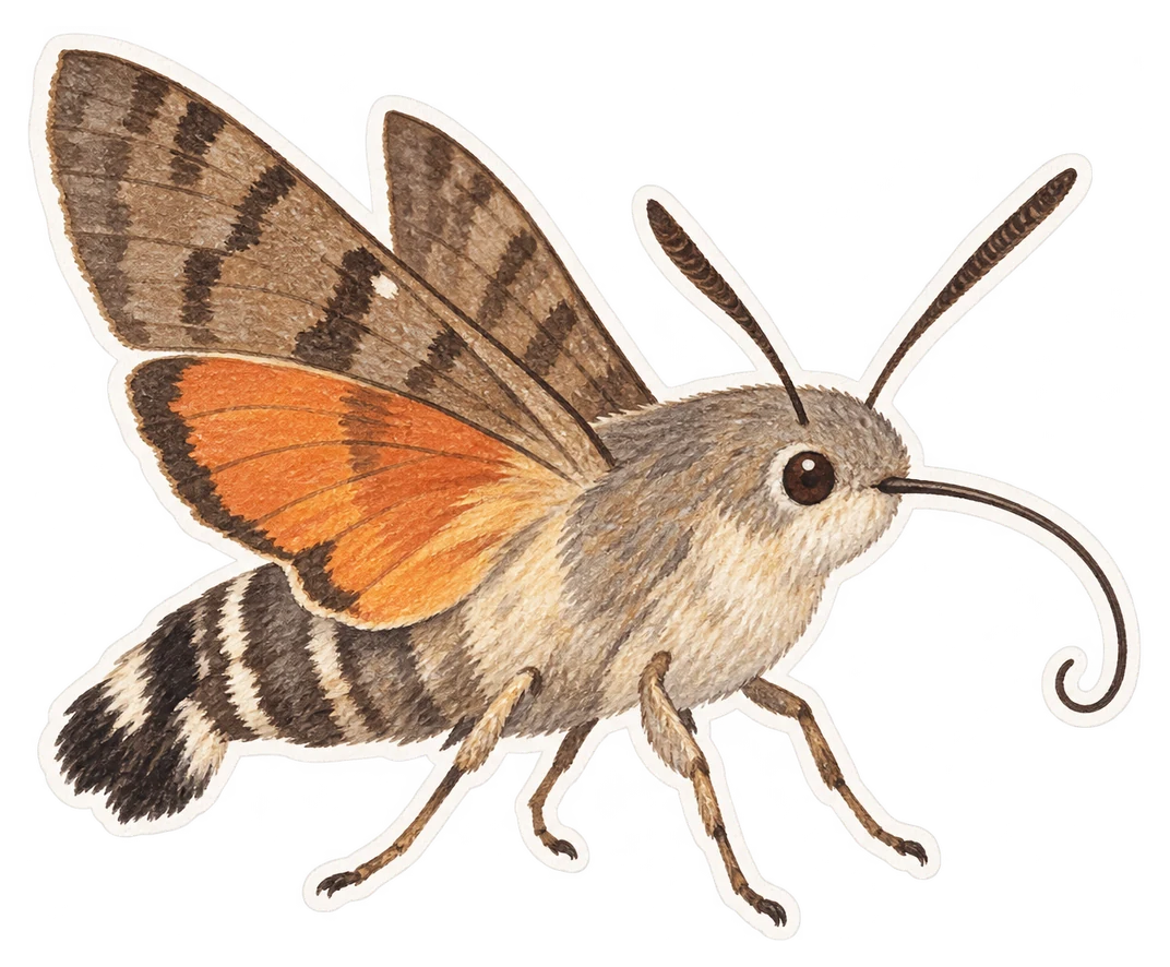Le moro-sphinx (Macroglossum stellatarum)