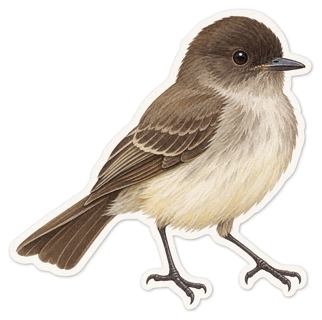 Le moucherolle phébi (Sayornis phoebe)