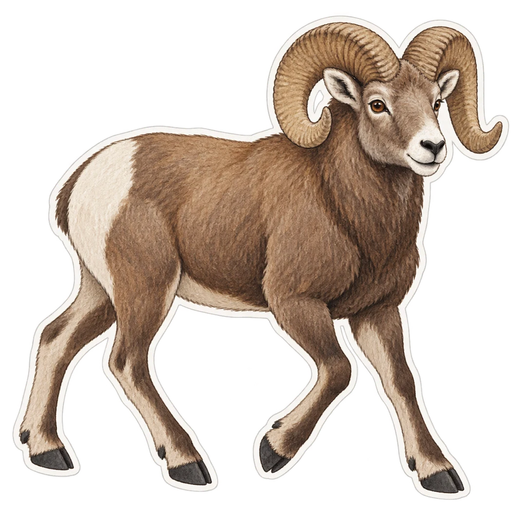 Le mouflon d’Amérique (Ovis canadensis)
