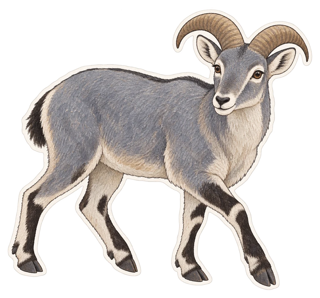 Le mouton bleu (Pseudois nayaur)