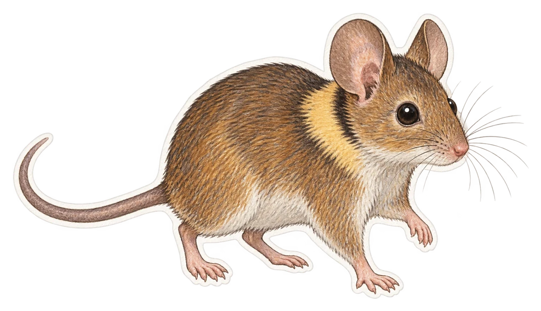Le mulot à collier (Apodemus flavicollis)