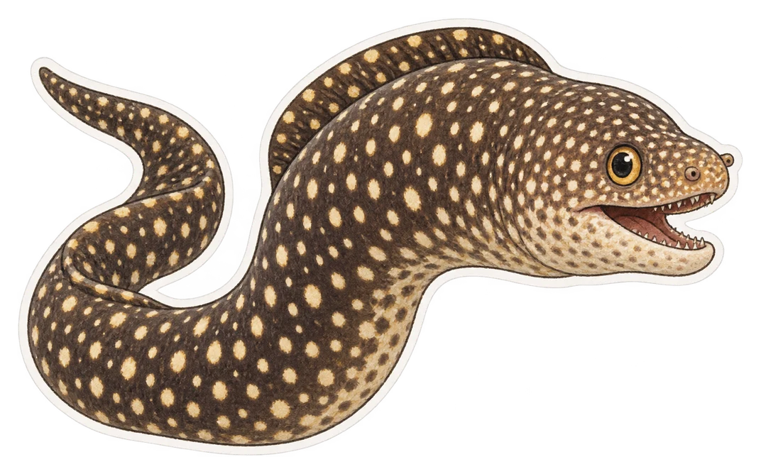 La murène étoilée (Echidna nebulosa)
