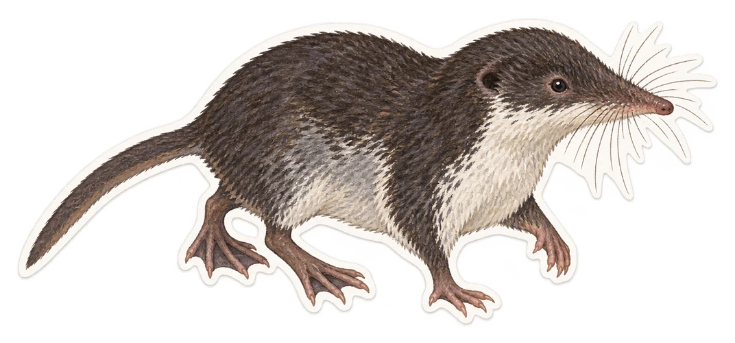La musaraigne aquatique (Neomys fodiens)