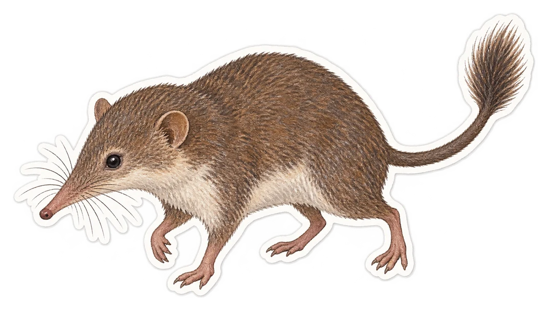 La musaraigne de l’île Christmas (Crocidura trichura)