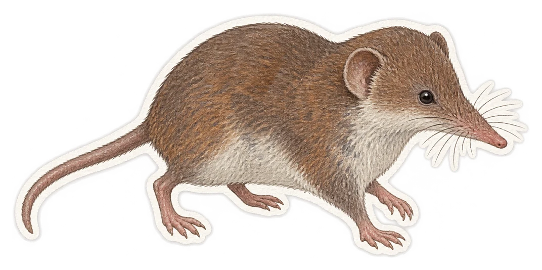 La musaraigne musette (Crocidura russula)