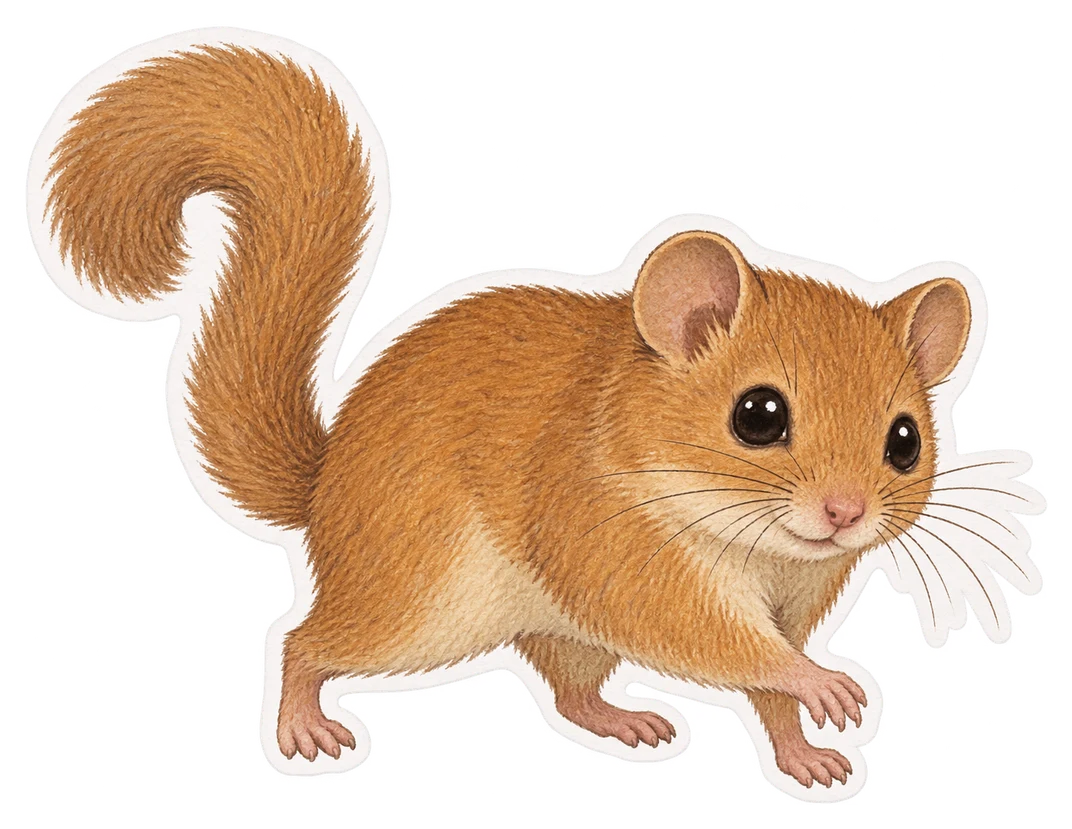 Le muscardin (Muscardinus avellanarius)