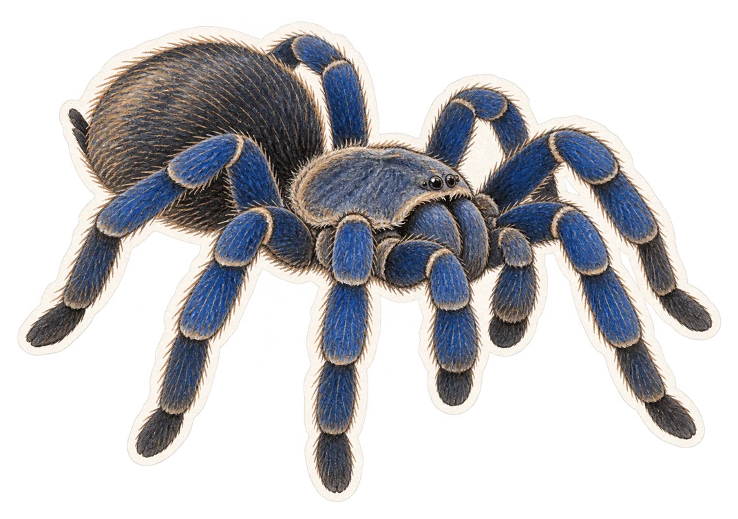 La mygale bleu cobalt (Cyriopagopus lividus)