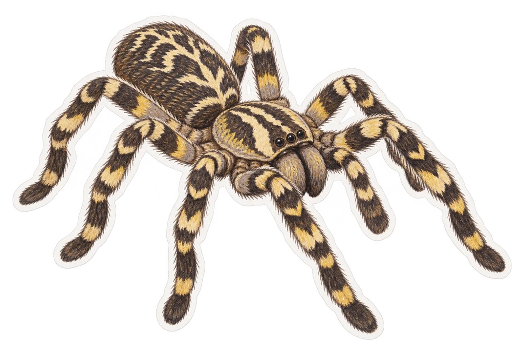 La mygale ornementée (Poecilotheria ornata)