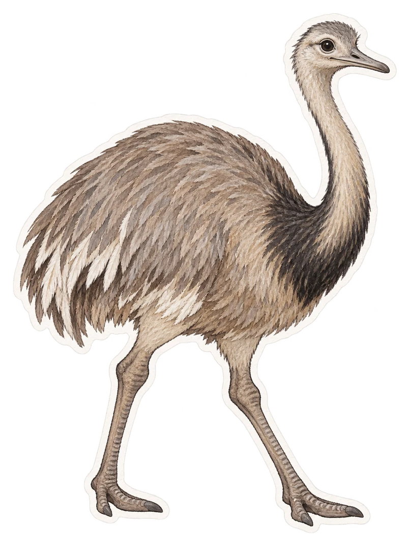 Le nandou d'Amérique (Rhea americana)