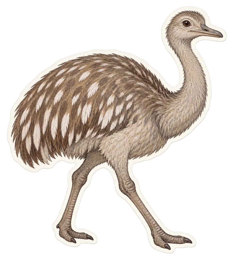 Le nandou de Darwin (Rhea pennata)
