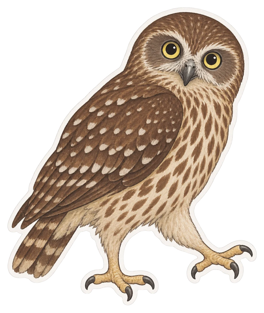 La ninoxe aboyeuse (Ninox connivens)