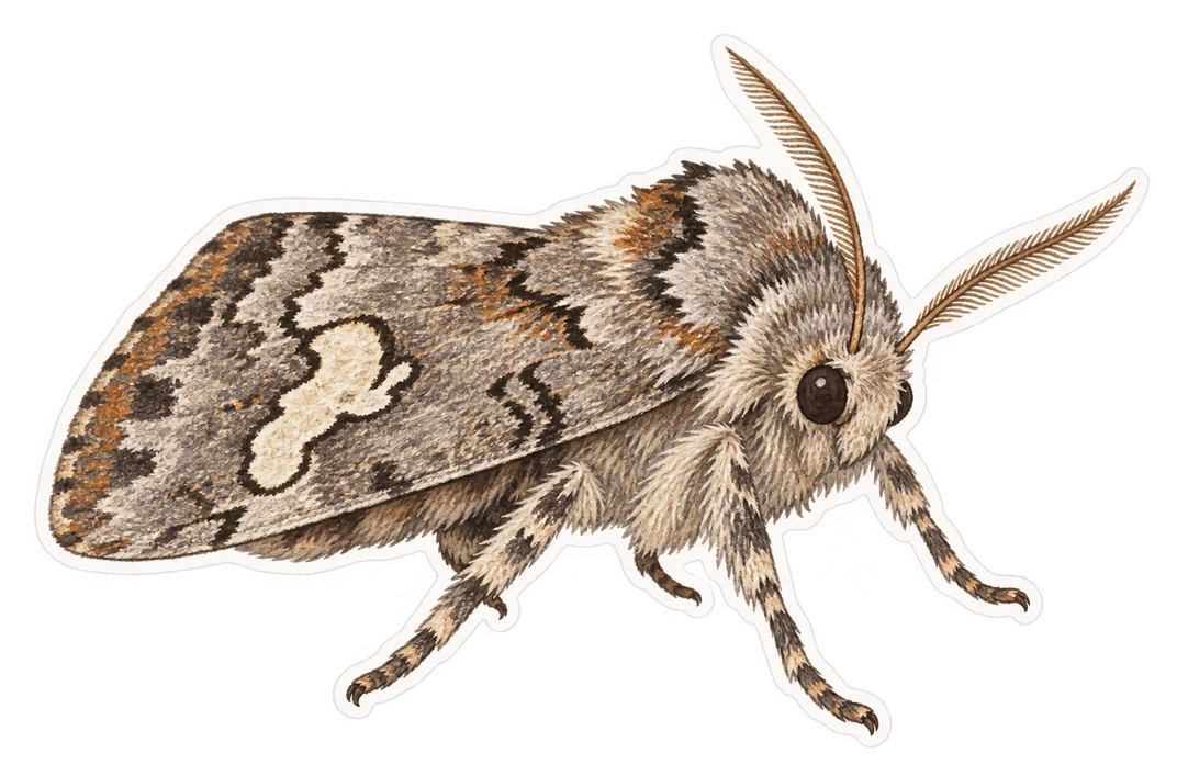La noctuelle de la patience (Acronicta rumicis)