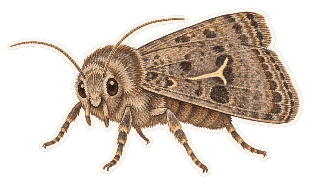 La noctuelle ipsilon (Agrotis ipsilon)