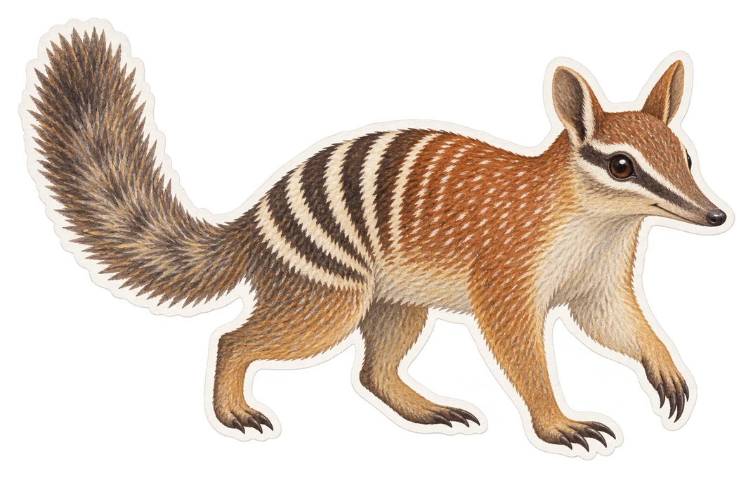 Le numbat (Myrmecobius fasciatus)