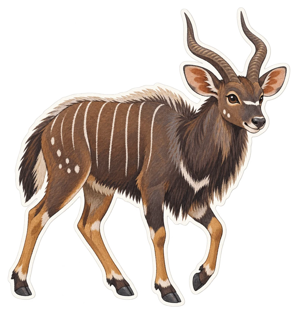 Le nyala (Tragelaphus angasii)