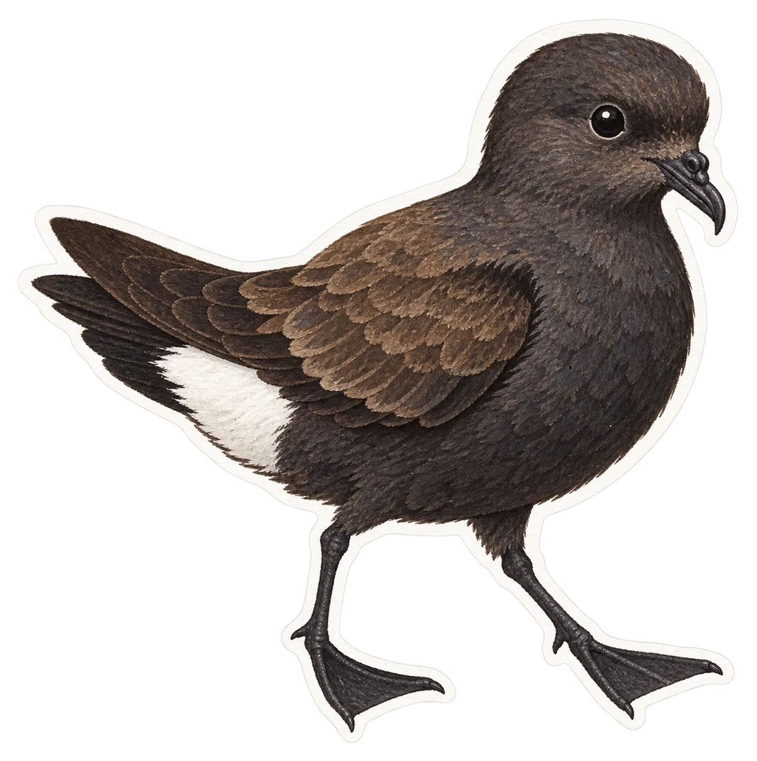 L'océanite tempête (Hydrobates pelagicus)