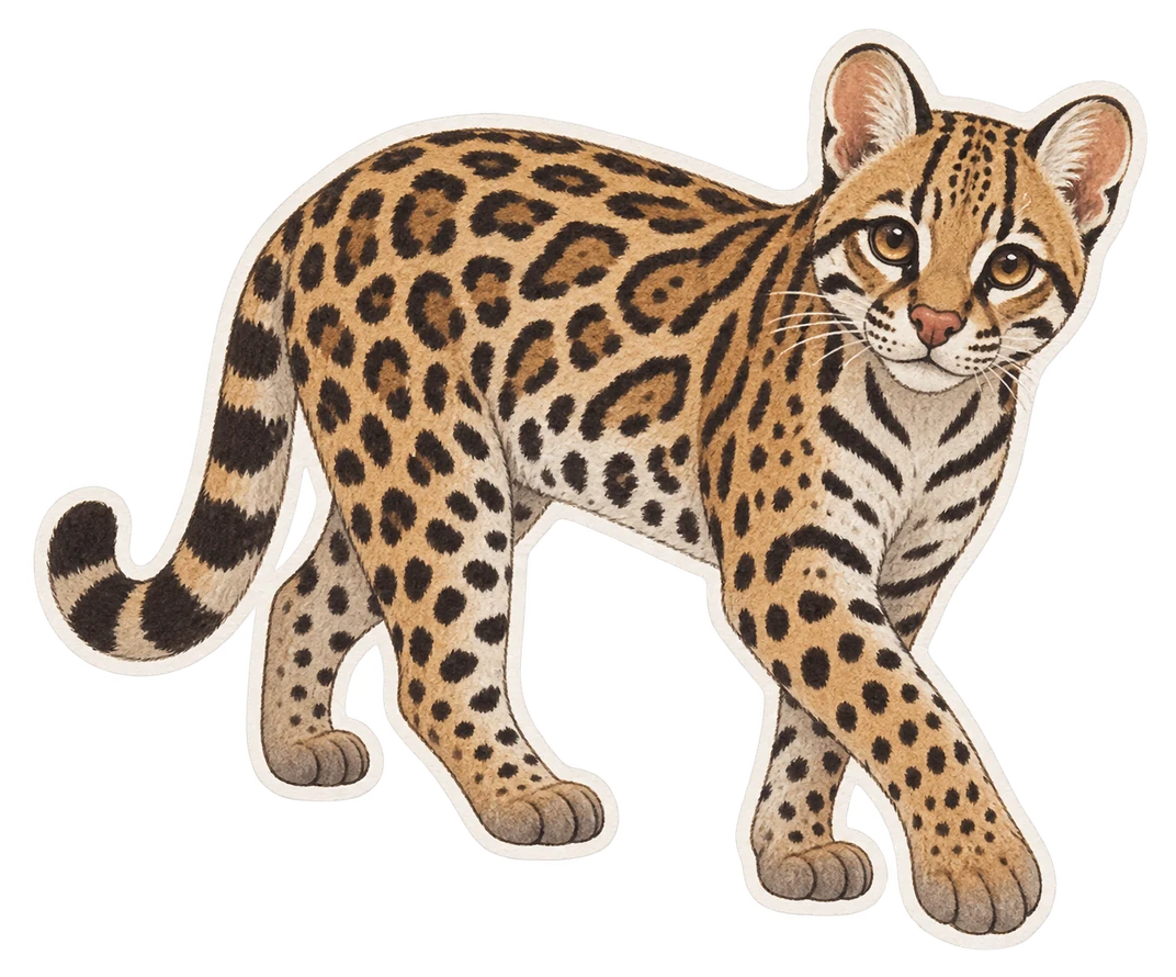 L’ocelot (Leopardus pardalis)