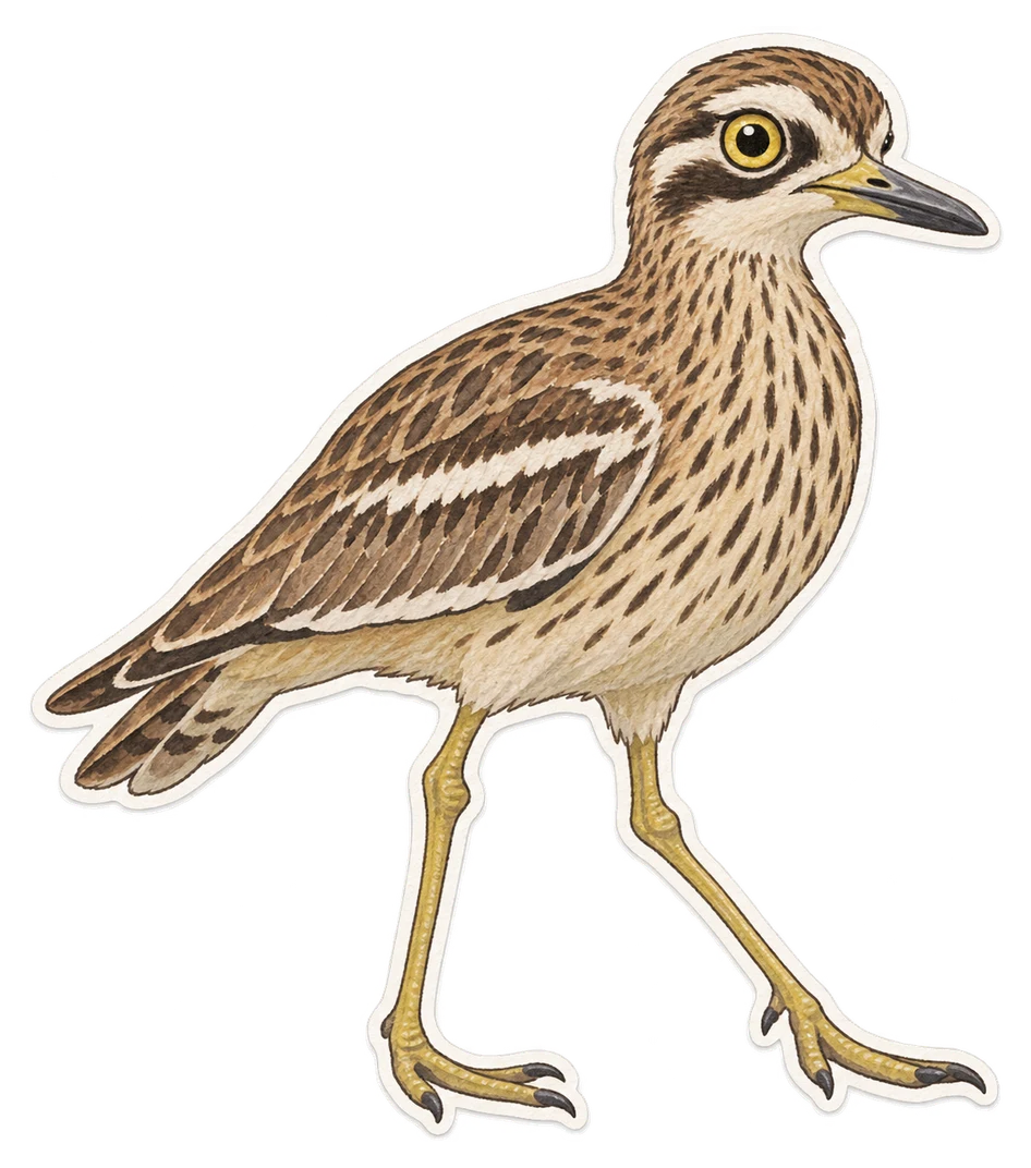 L'œdicnème bridé (Burhinus grallarius)