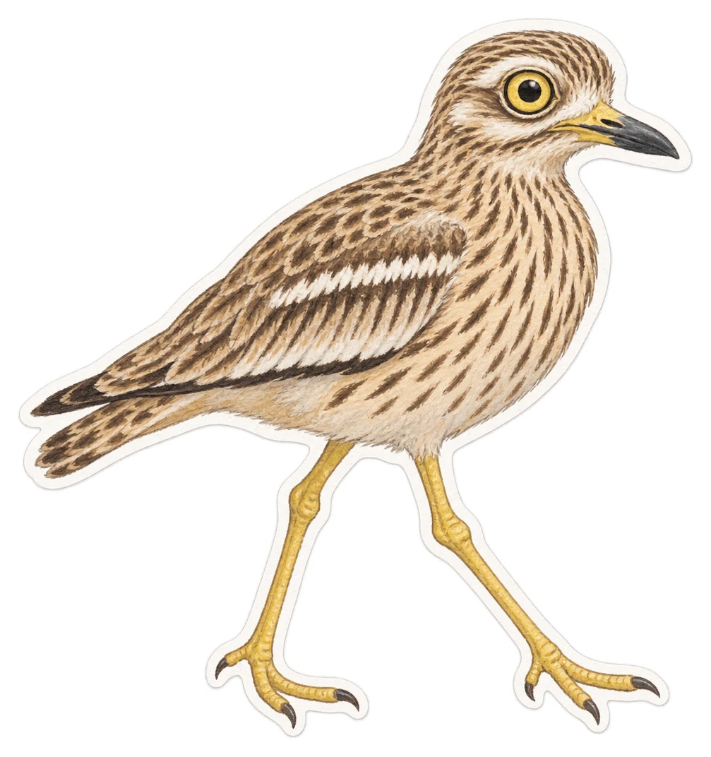 L'œdicnème criard (Burhinus oedicnemus)