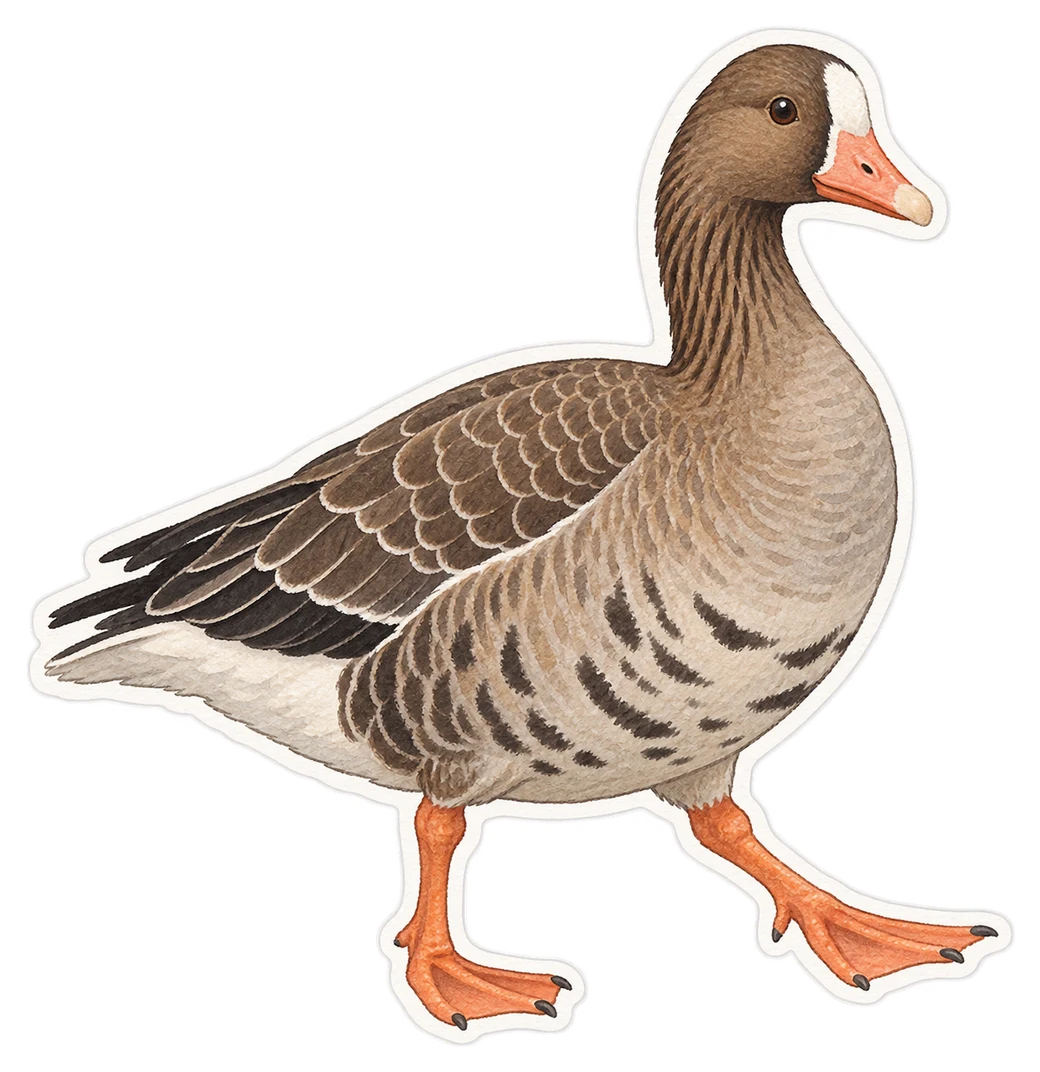 L'oie rieuse (Anser albifrons)