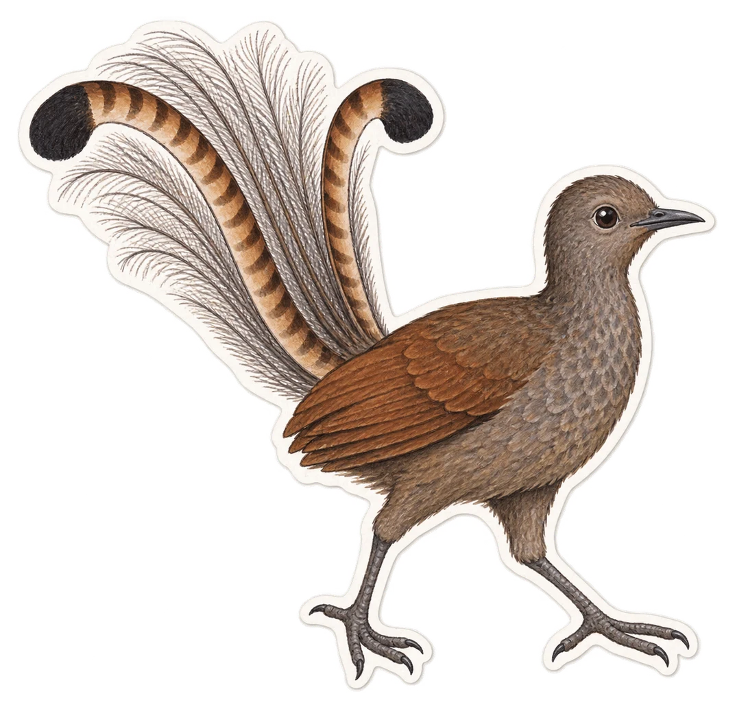 L'oiseau-lyre d'Albert (Menura alberti)