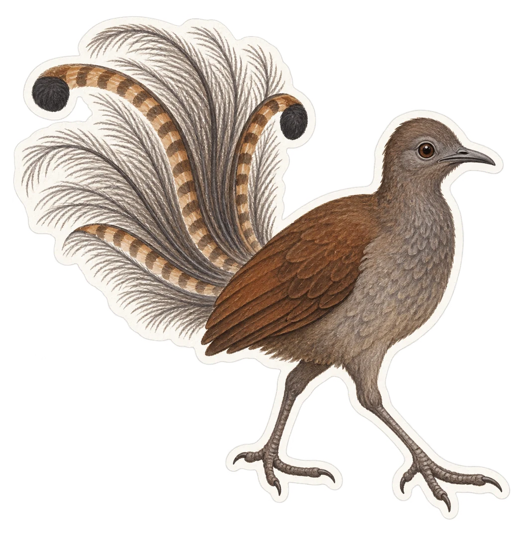 L'oiseau-lyre (Menura novaehollandiae)