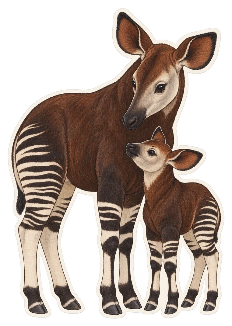 Le petit de l’okapi