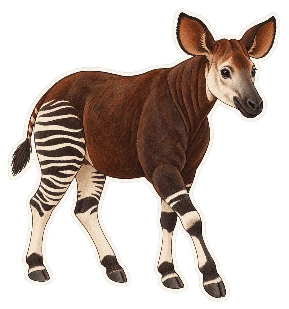 L’okapi (Okapia johnstoni)