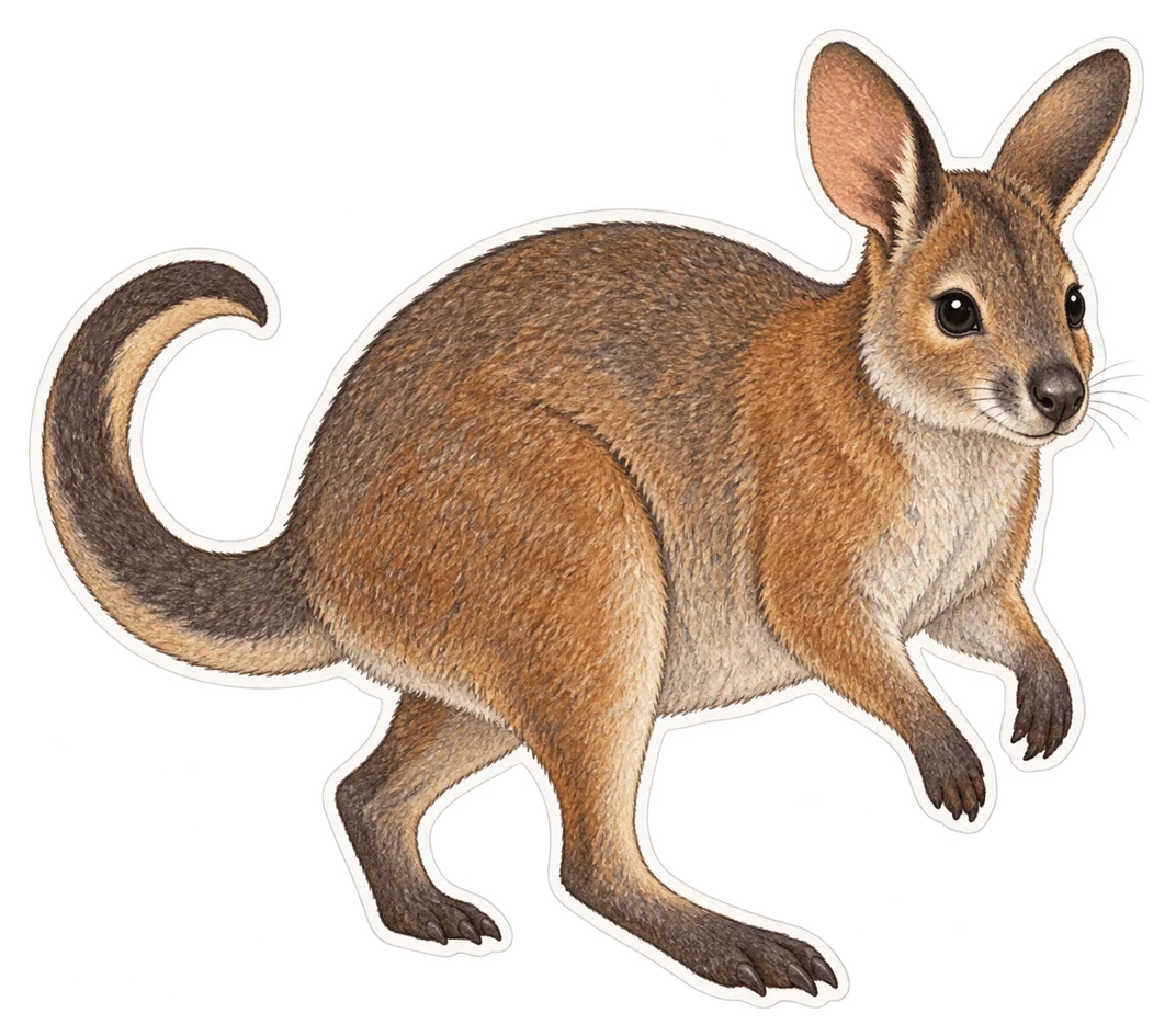 L'onychogale croissant (Onychogalea lunata)