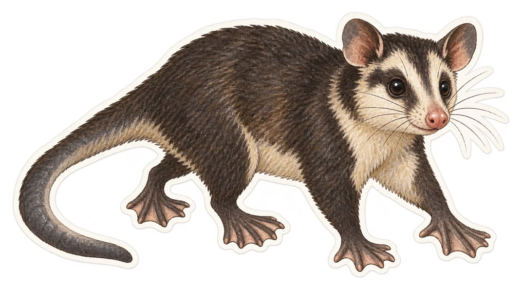 L'opossum aquatique (Chironectes minimus)