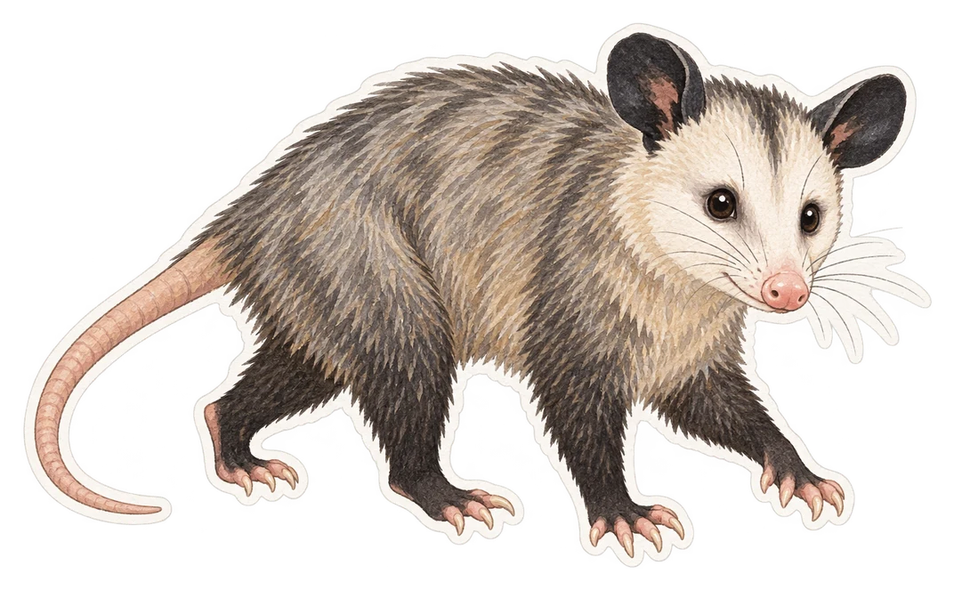 L’opossum de Virginie (Didelphis virginiana)