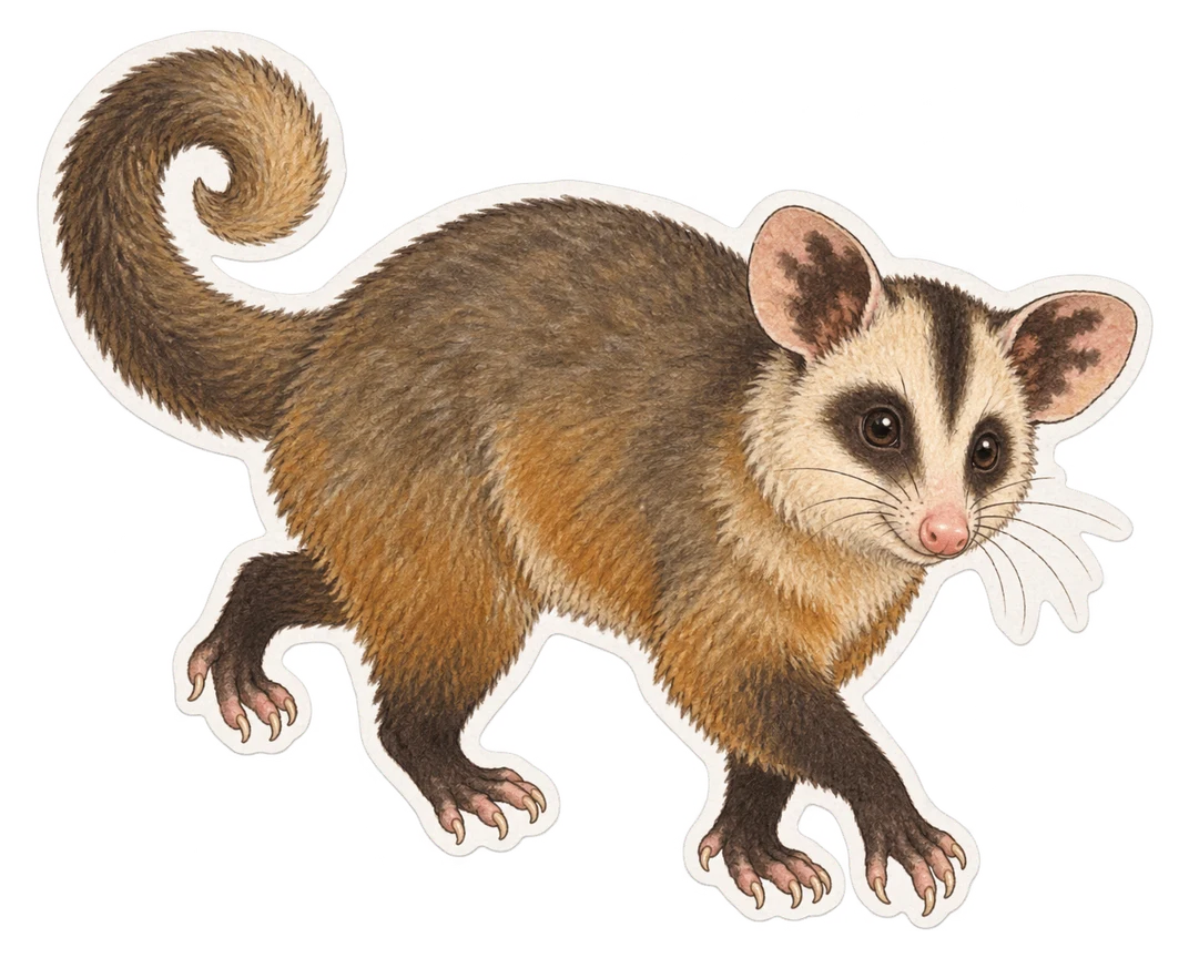 L’opossum laineux de Derby (Caluromys derbianus)
