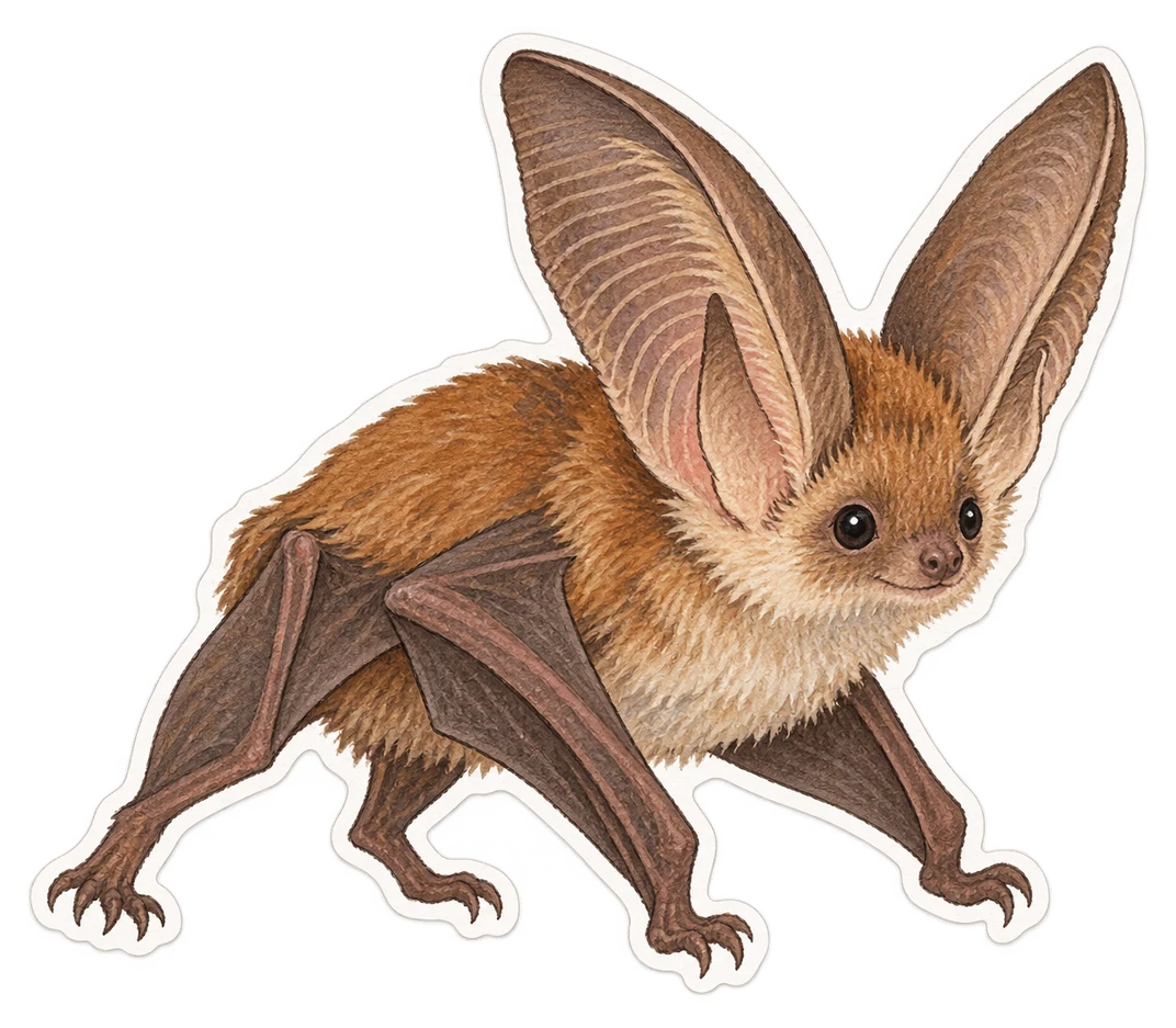 L'oreillard roux (Plecotus auritus)