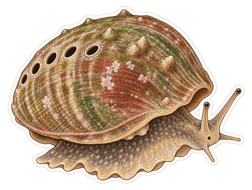 L'ormeau européen (Haliotis tuberculata)