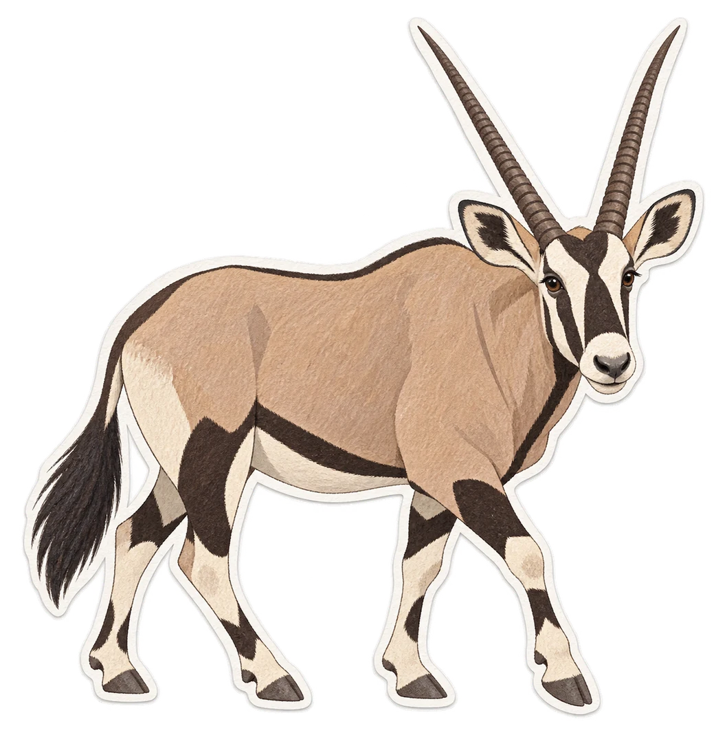 L’oryx gemsbok (Oryx gazella)