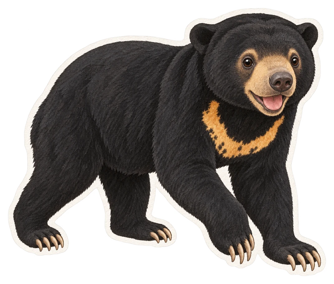 L'ours malais (Helarctos malayanus)