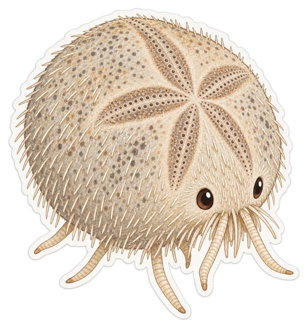 L'oursin melon (Echinocyamus pusillus)
